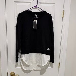 Adidas Black and White Layered Top